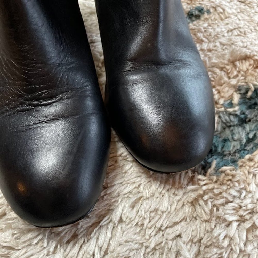 Kate Spade New York Leather Slip-On Heeled Booties - Picture 4 of 5